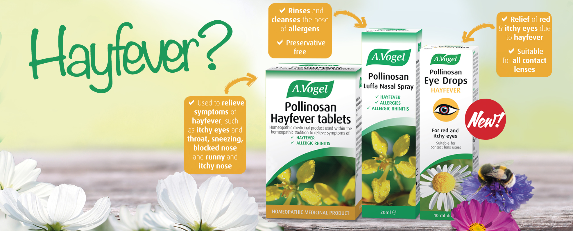 New Pollinosan Hayfever Eye Drops